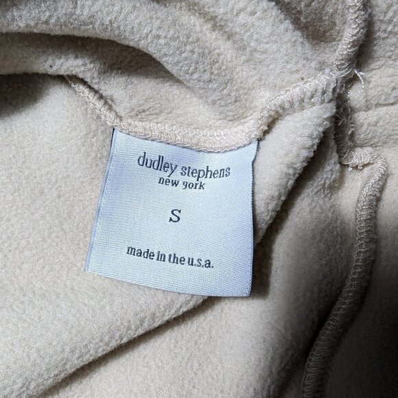 Dudley Stephens Baldwin Turtleneck In Terry Fleece Small Size  Gray/ light tan - Picture 6 of 7